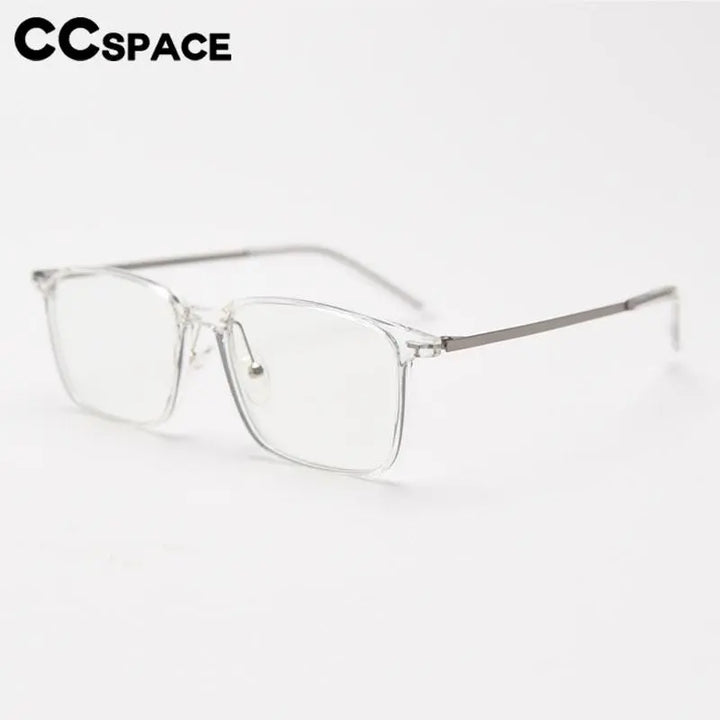 CCspace Unisex Full Rim Square Tr 90 Titanium Eyeglasses 56903 Full Rim CCspace
