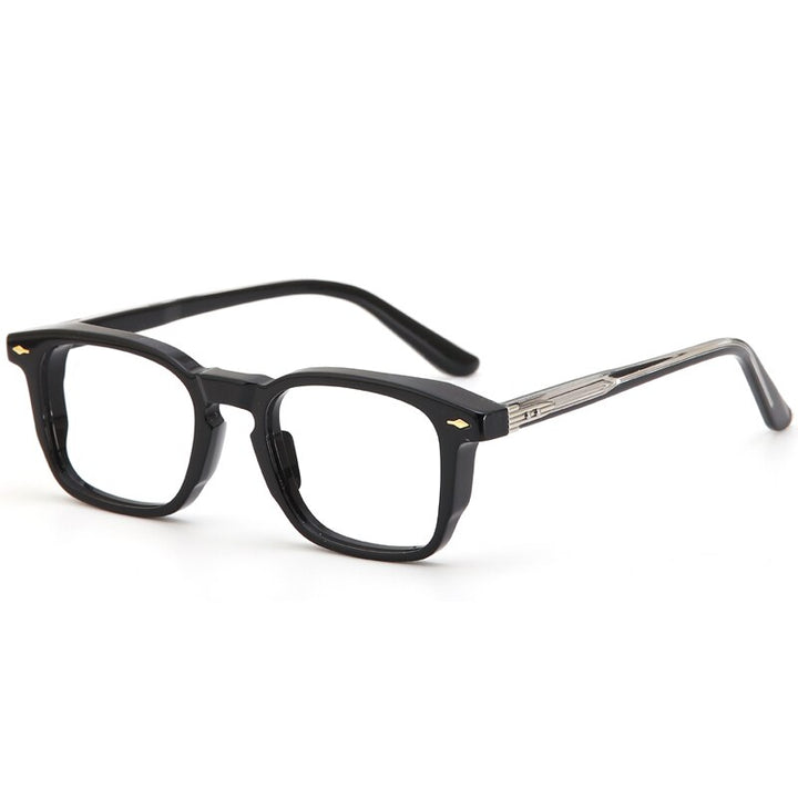 Muzz Men's Full Rim Square Acetate Eyeglasses 98625 Full Rim Muzz C4  