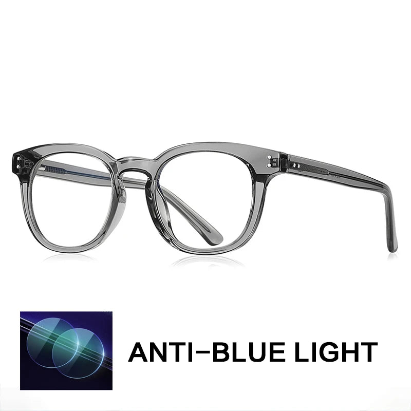 Gatenac Unisex Full Rim Square Tr 90 Titanium Reading Glasses Gxyj2125