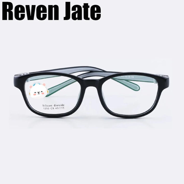 Reven Jate Unisex Children's Full Rim Square Tr 90 Eyeglasses 12559