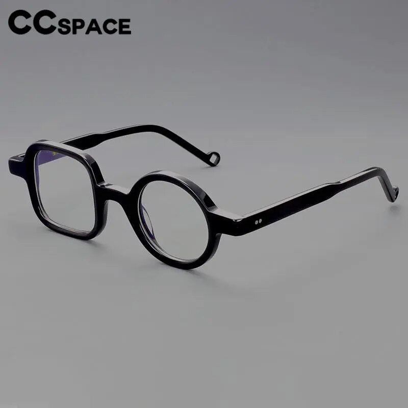 CCspace Women's Full Rim Irregular Acetate Hyperopic Reading Glasses R49307 Reading Glasses CCspace