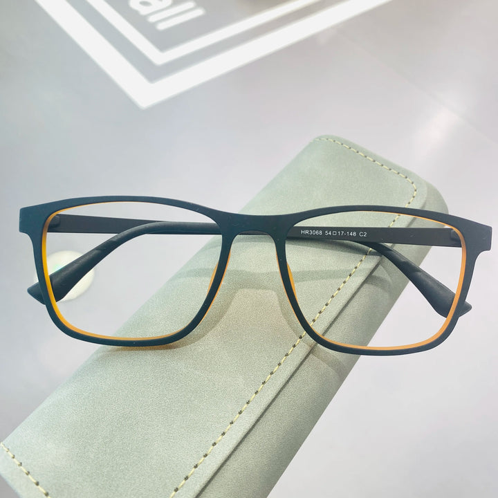 Xbora Unisex Full Rim Square Tr 90 Titanium Reading Glasses 13068