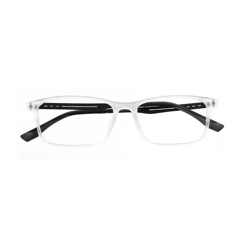 Xbora Unisex Full Rim Square Tr 90 Titanium Eyeglasses 2008
