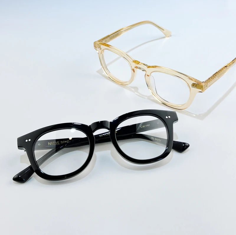 Black Mask Unisex Full Rim Oval Acetate Eyeglasses Bm031 Full Rim Black Mask