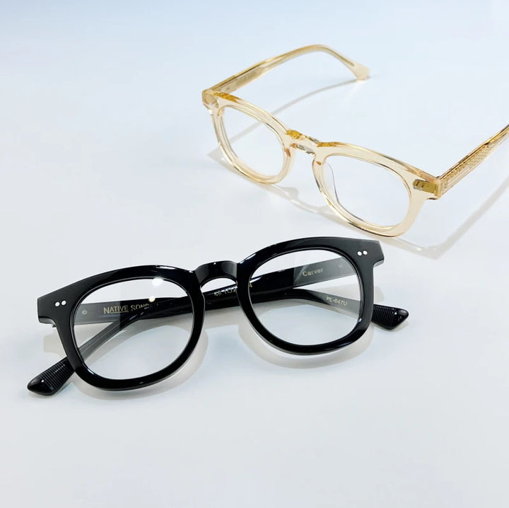 Black Mask Unisex Full Rim Oval Acetate Eyeglasses Bm031 Full Rim Black Mask