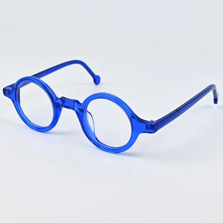 Hewei Women's Full Rim Round Acetate Eyeglasses 842002 Full Rim Hewei C2 CHINA