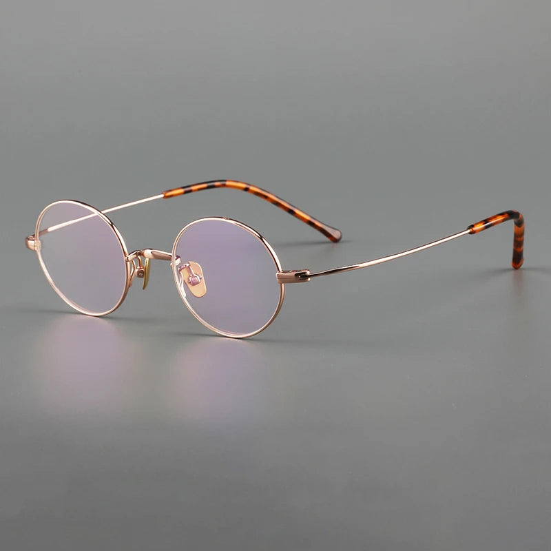 Muzz Women's Full Rim Small Square Round Titanium Eyeglasses 817503