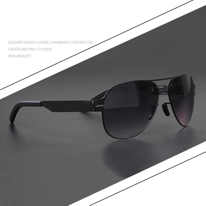 Black Mask Unisex Full Rim Oval Stainless Steel Polarized Sunglasses 0132 Full Rim Black Mask