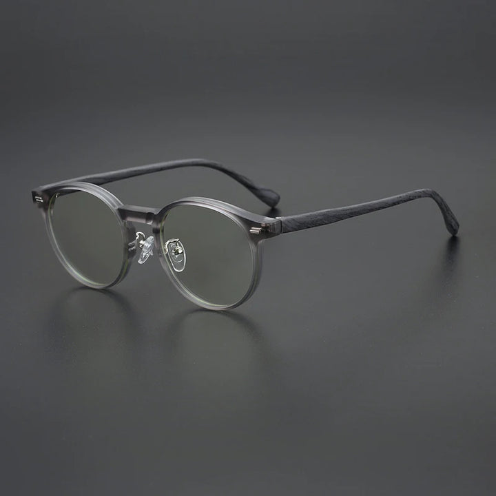 Hewei Women's Full Rim Round Acetate Eyeglasses 742608 Full Rim Hewei C3 CHINA