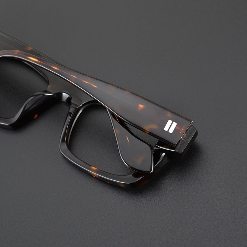 Gatenac Unisex Full Rim Square Acetate Eyeglasses Gxyj1087 Full Rim Gatenac