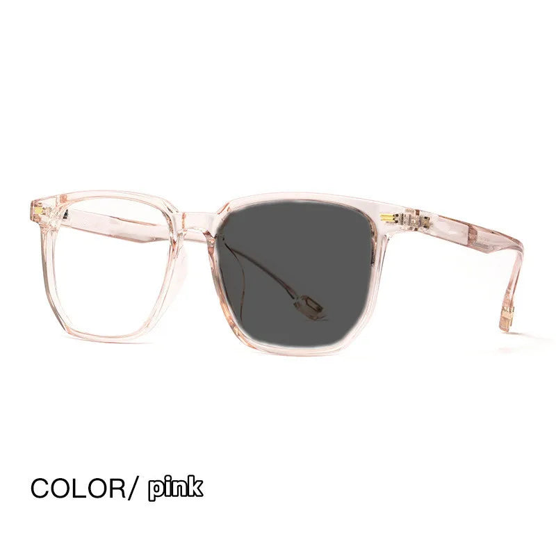Kocolior Unisex Full Rim Oversized Square Tr 90 Hyperopic Reading Glasses 58092 Reading Glasses Kocolior