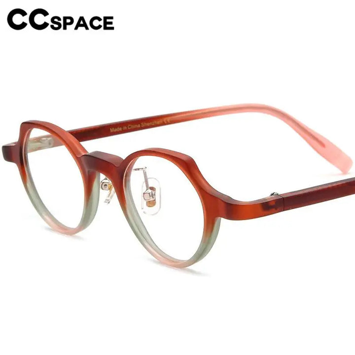 CCspace Unisex Full Rim Cat Eye Acetate Eyeglasses 56886 Full Rim CCspace