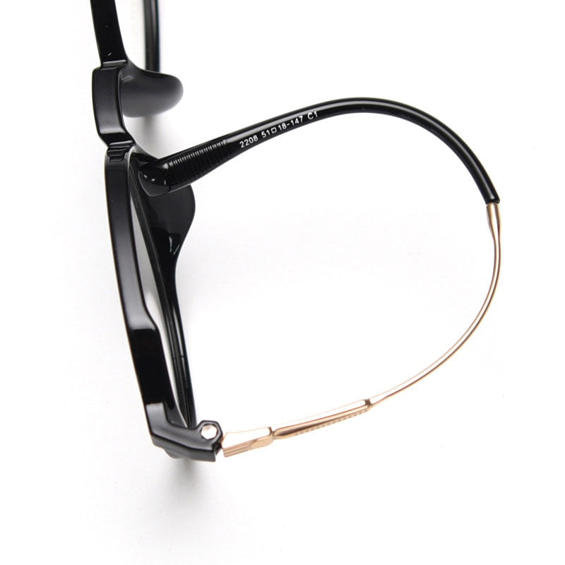 CCspace Unisex Full Rim Square Tr 90 Titanium Eyeglasses 56431 Full Rim CCspace