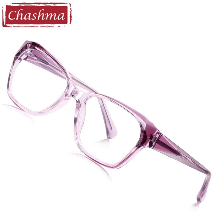 Chashma Women's Full Rim Square Polygon Tr 90 Titanium Eyeglasses 81006