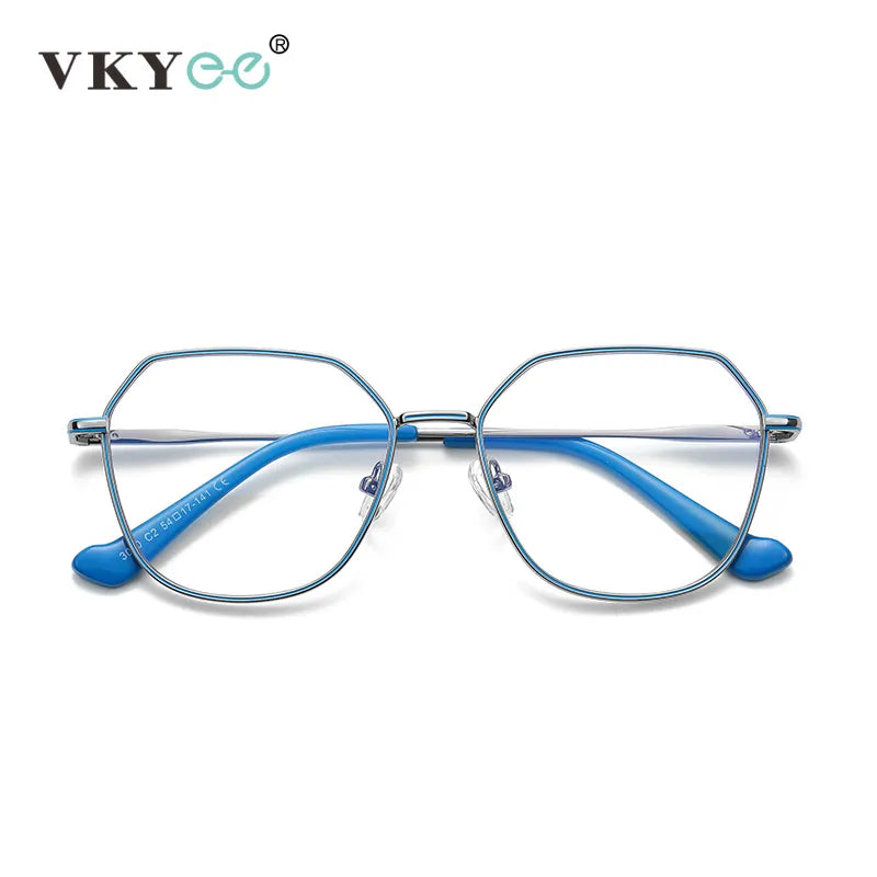Vicky Women's Full Rim Polygon Alloy Reading Glasses 3040 Reading Glasses Vicky PFD3040-C2 China 0