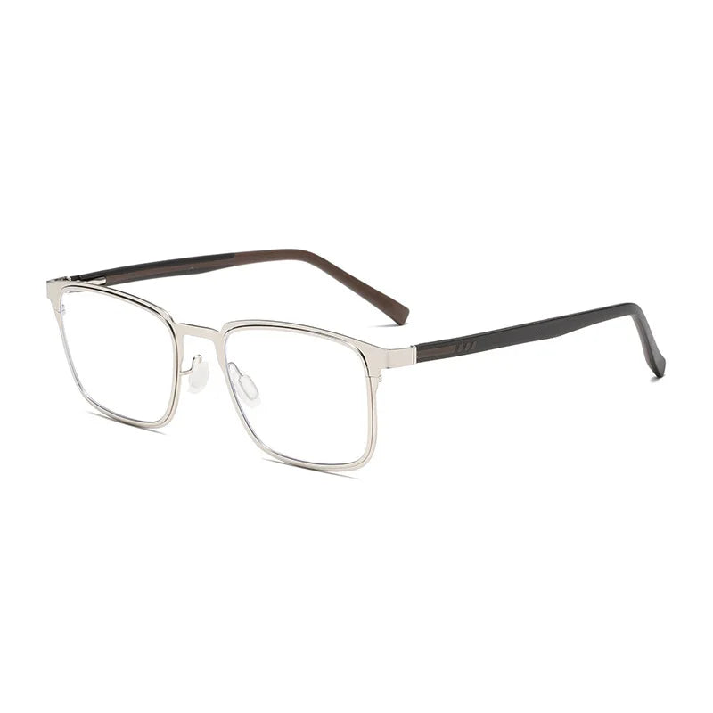 Xbora Unisex Full Rim Square Tr 90 Titanium Eyeglasses 48204