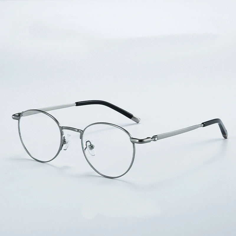 Yimaruili Women's Full Rim Round Titanium Acetate Eyeglasses 905277