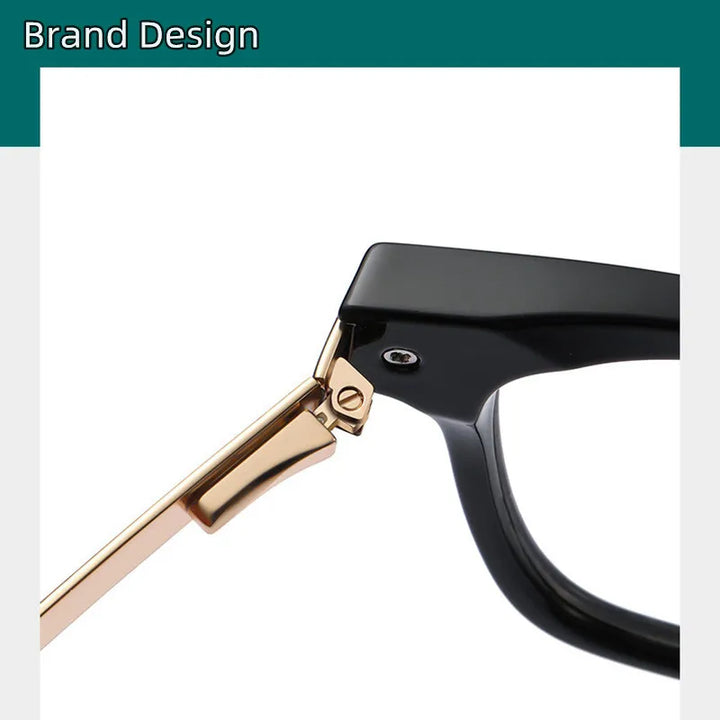 Kocolior Unisex Full Rim Square Tr 90 Alloy Hyperopic Reading Glasses 2068 Reading Glasses Kocolior