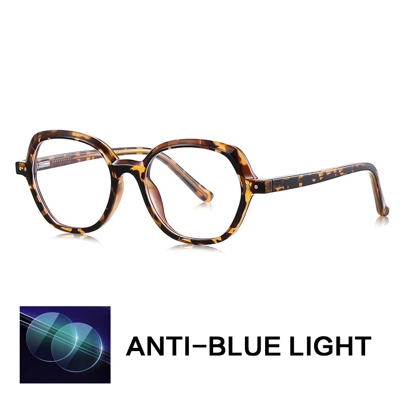 Gatenac Women's Full Rim Oval Tr 90 Titanium Reading Glasses Gxyj9051