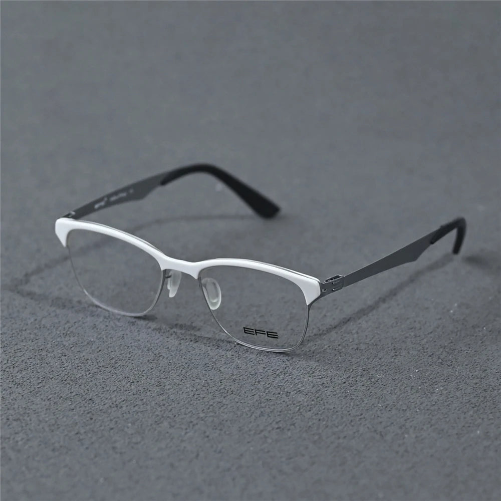 Cubojue Unisex Full Rim Square Screwless Alloy Reading Glasses 862140