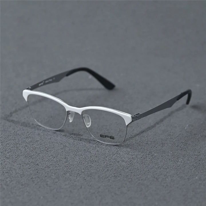 Cubojue Unisex Full Rim Square Screwless Alloy Reading Glasses 862140