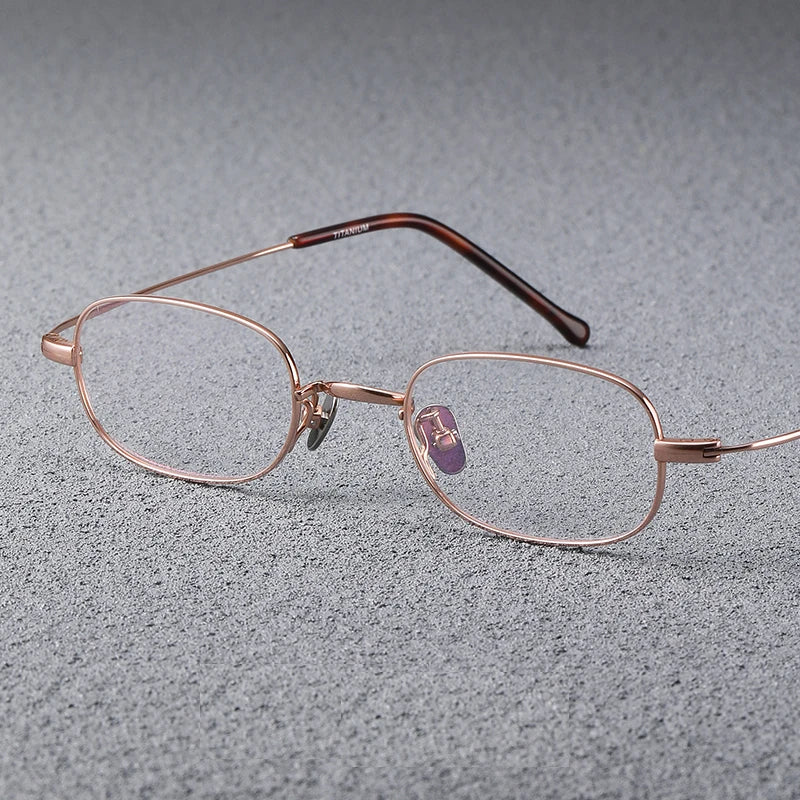 Black Mask Women's Full Rim Oval Titanium Eyeglasses Gs503 Full Rim Black Mask