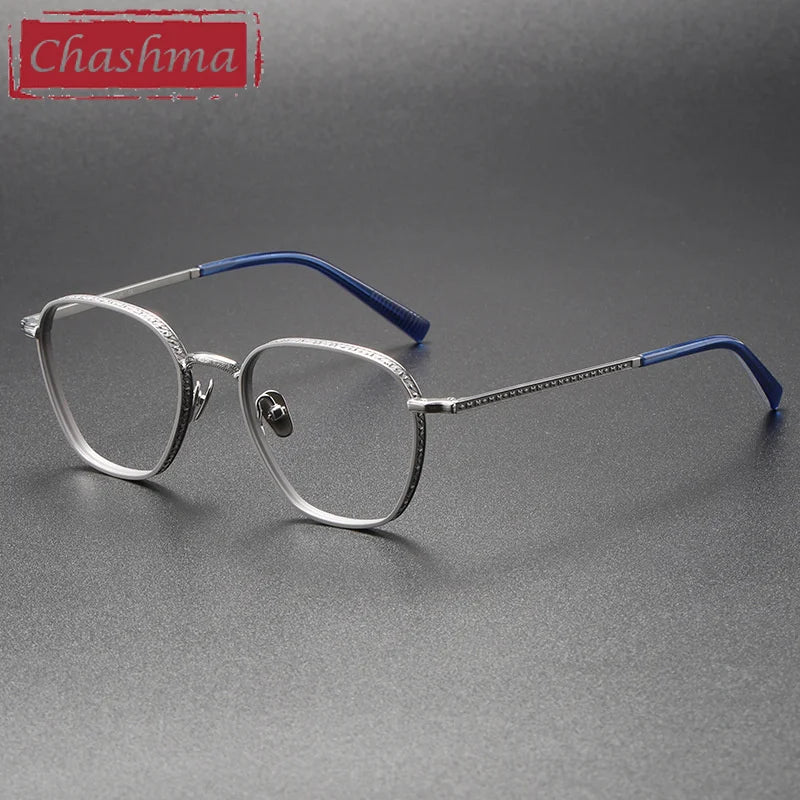Chashma Ottica Unisex Full Rim Oval Titanium Eyeglasses 3101 Full Rim Chashma Ottica   