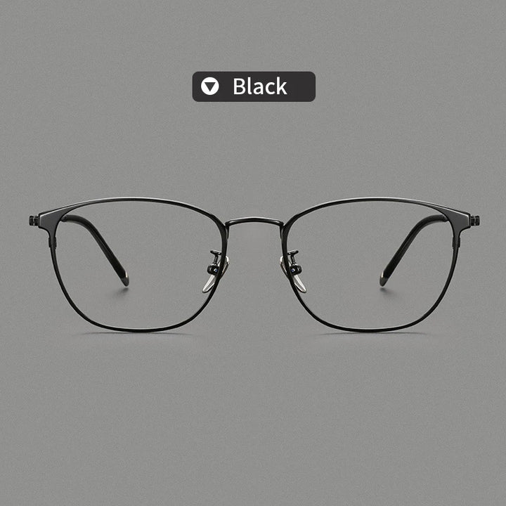 Xbora Unisex Full Rim Round Square Tr 90 Titanium Eyeglasses 42101