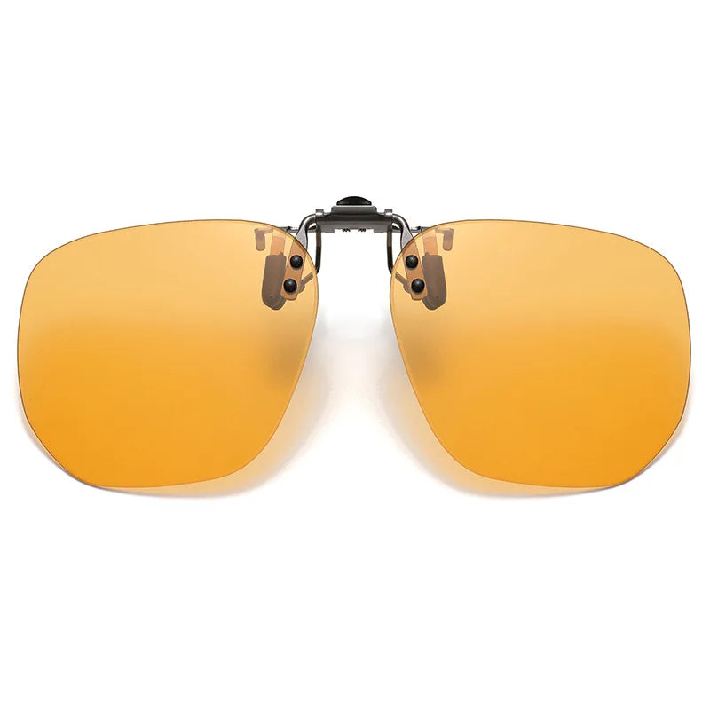 Vicky Unisex Rimless Round Tr 90 Alloy  Polarized Clip On Sunglasses V001 Clip On Sunglasses Vicky color-changing tea