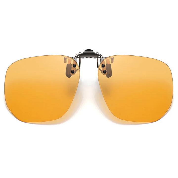 Vicky Unisex Rimless Round Tr 90 Alloy  Polarized Clip On Sunglasses V001 Clip On Sunglasses Vicky color-changing tea