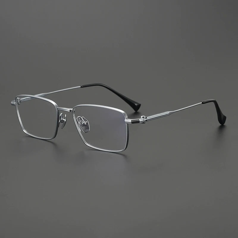 Gatenac Unisex Full Rim Wide Square Titanium Eyeglasses Gxyj4007