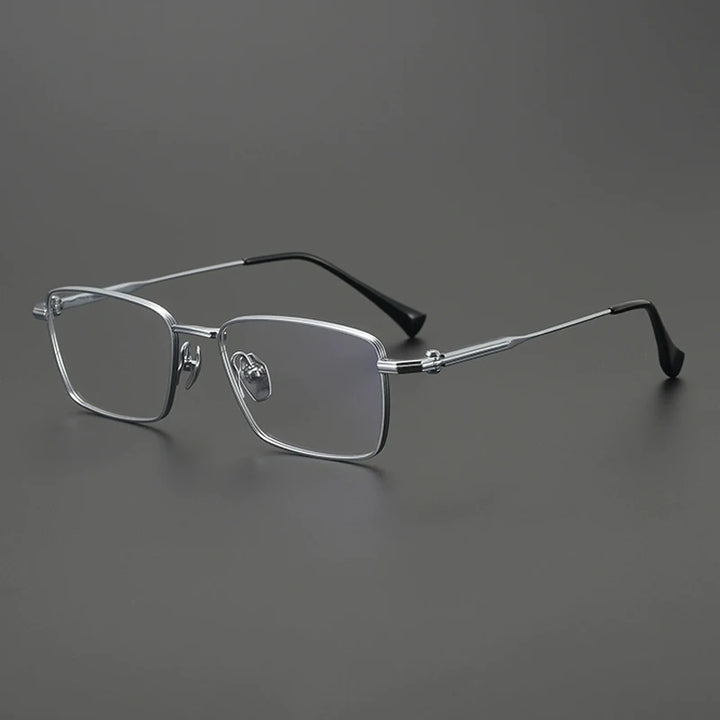 Gatenac Unisex Full Rim Wide Square Titanium Eyeglasses Gxyj4007