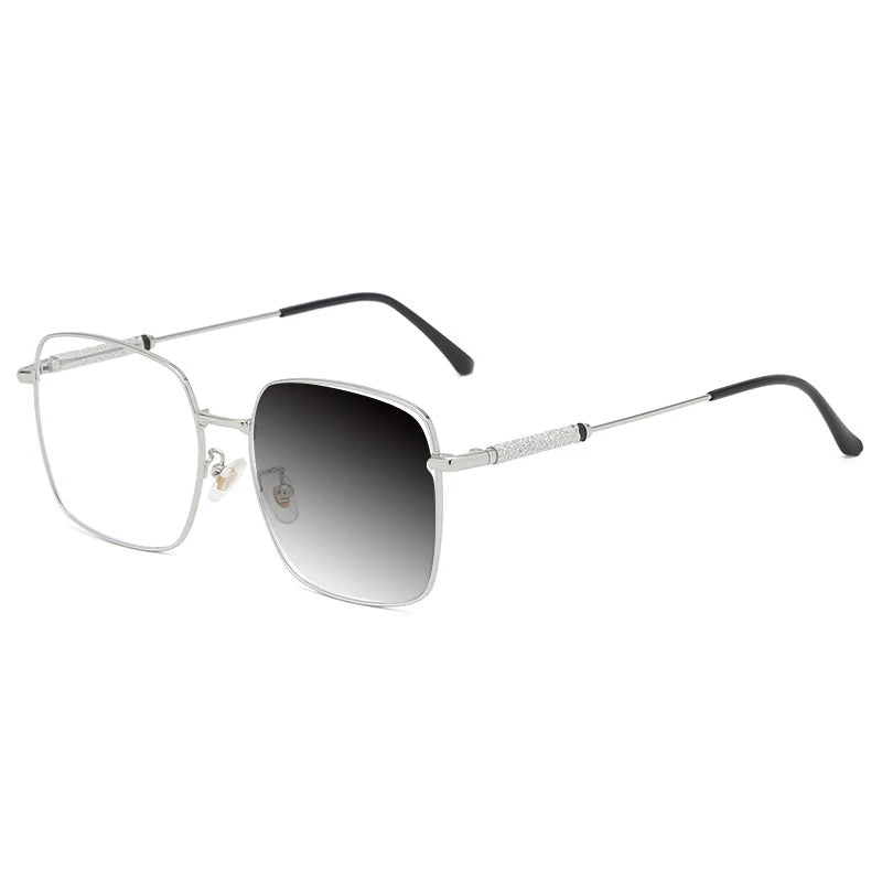 Kocolior Mens Full Rim Large Square Alloy Reading Glasses 8960 Reading Glasses Kocolior