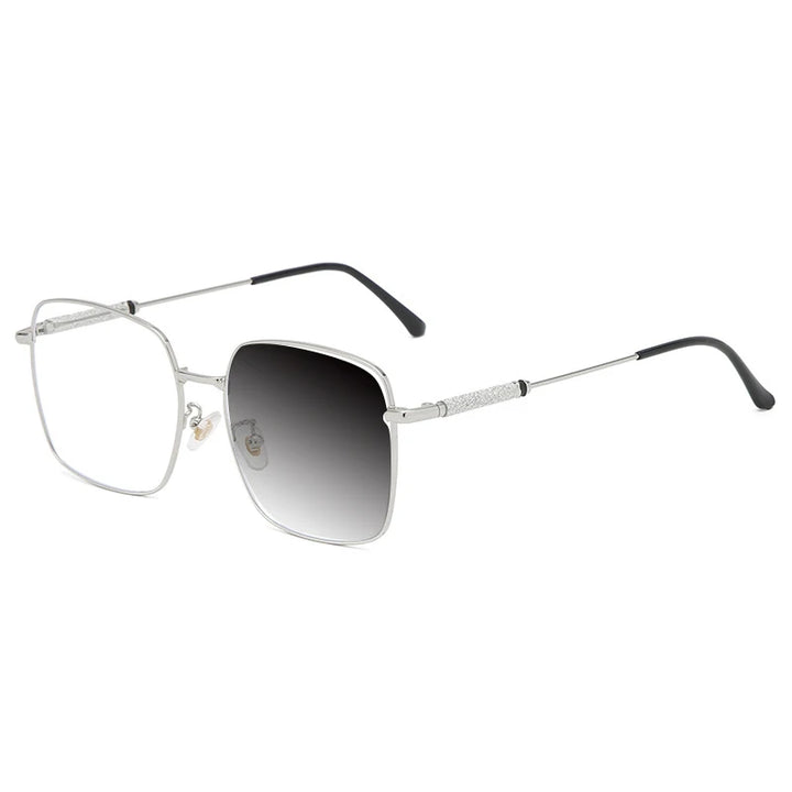 Kocolior Mens Full Rim Large Square Alloy Reading Glasses 8960 Reading Glasses Kocolior