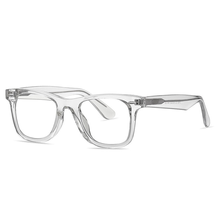 Yimaruili Unisex Full Rim Square Tr 90 Acetate Alloy Eyeglasses  2102 Full Rim Yimaruili Eyeglasses C2
