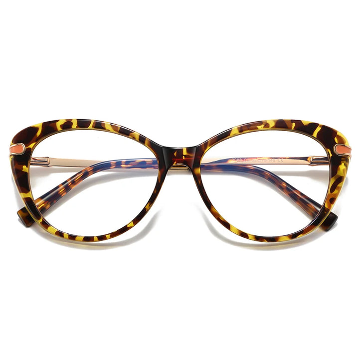 Vicky Women's Full Rim Square Acetate Stainless Steel Reading Glasses 2088 Reading Glasses Vicky VC2088-C3 0