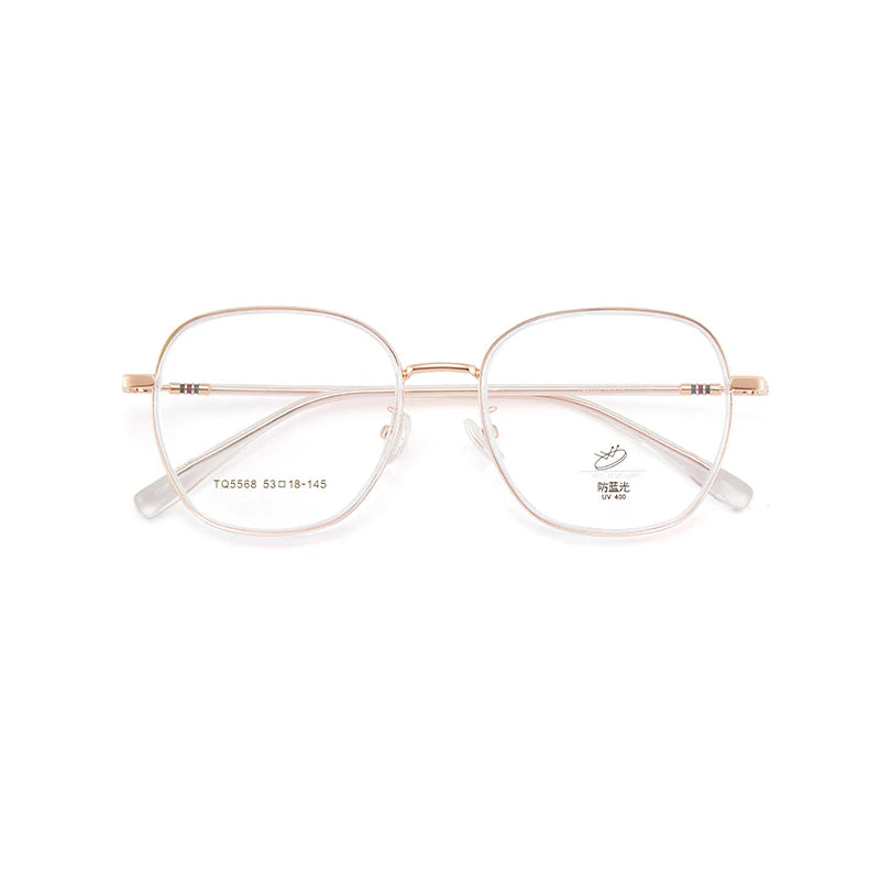 Xbora Unisex Full Rim Polygon Square Alloy Eyeglasses 15568