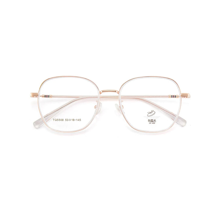 Xbora Unisex Full Rim Polygon Square Alloy Eyeglasses 15568
