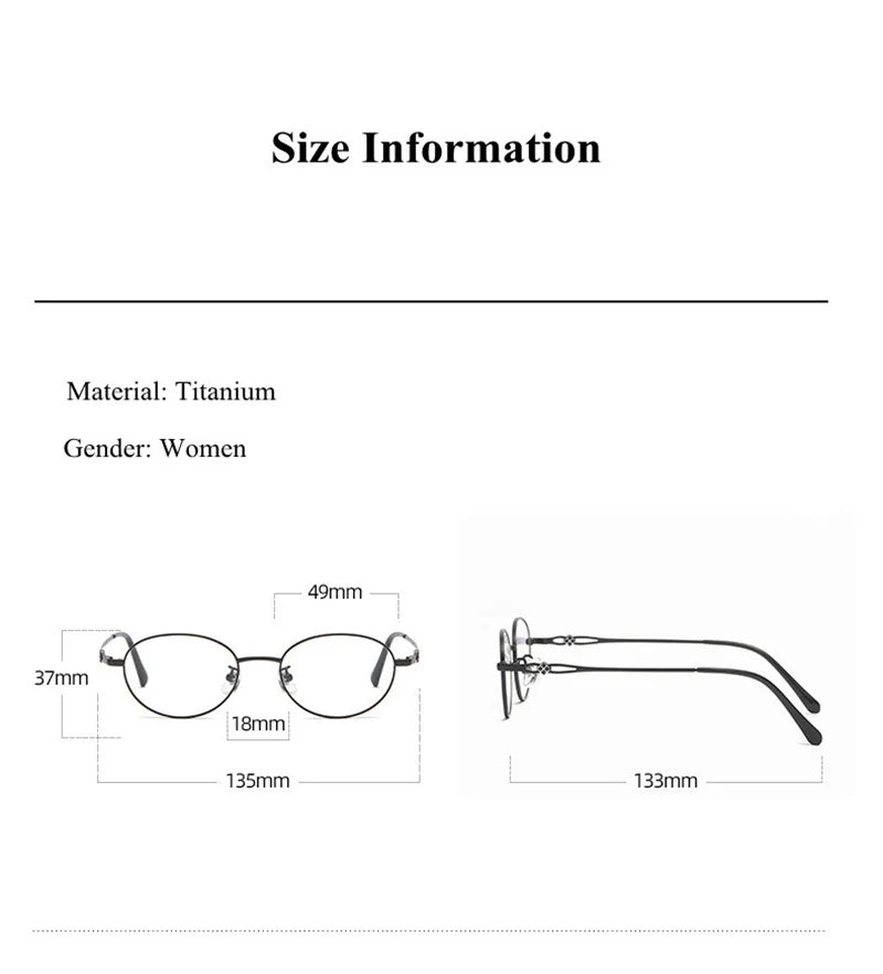Chashma Ottica Unisex Full Rim Oval Titanium Eyeglasses 391 Full Rim Chashma Ottica