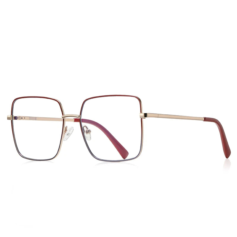 Vicky Unisex Full Rim Stainless Steel Square Reading Glasses 3089 Reading Glasses Vicky