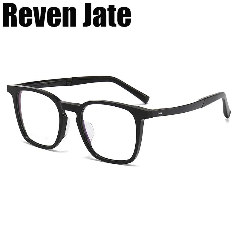 Reven Jate Unisex Full RIm Square Acetate Eyeglasses 1132 Full Rim Reven Jate   