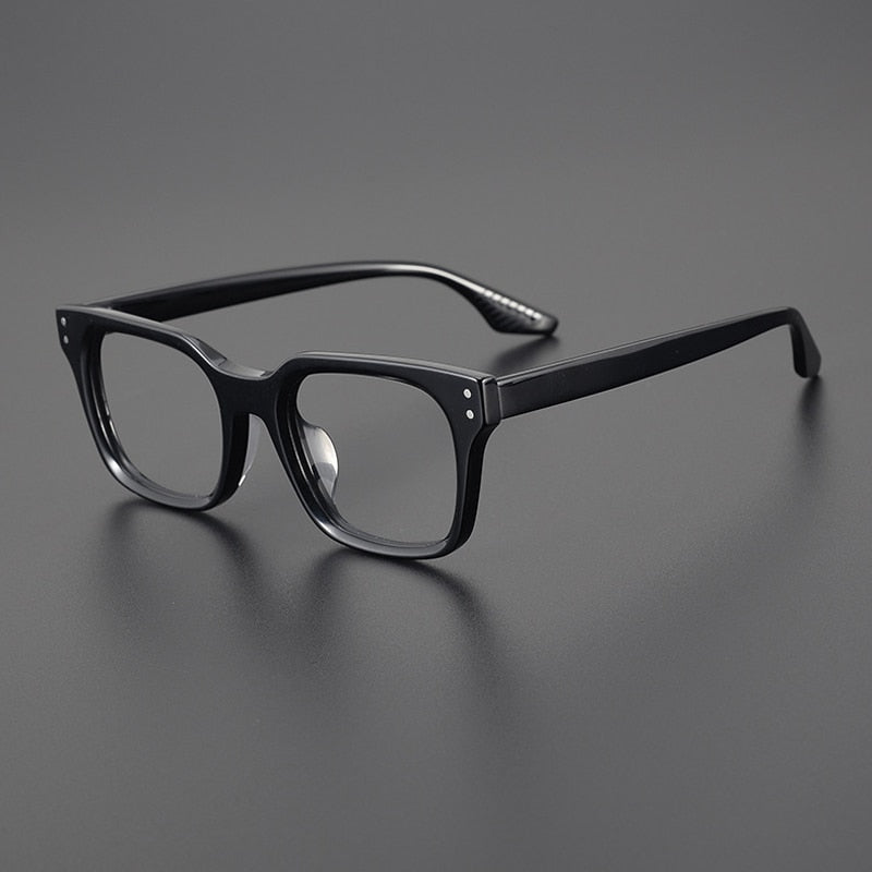 Gatenac Unisex Full Rim Square Acetate Eyeglasses Gxyj1104 Full Rim Gatenac
