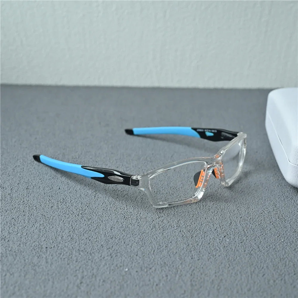 Cubojue Women's Full Rim Polygon Square Tr 90 Titanium Eyeglasses 18031