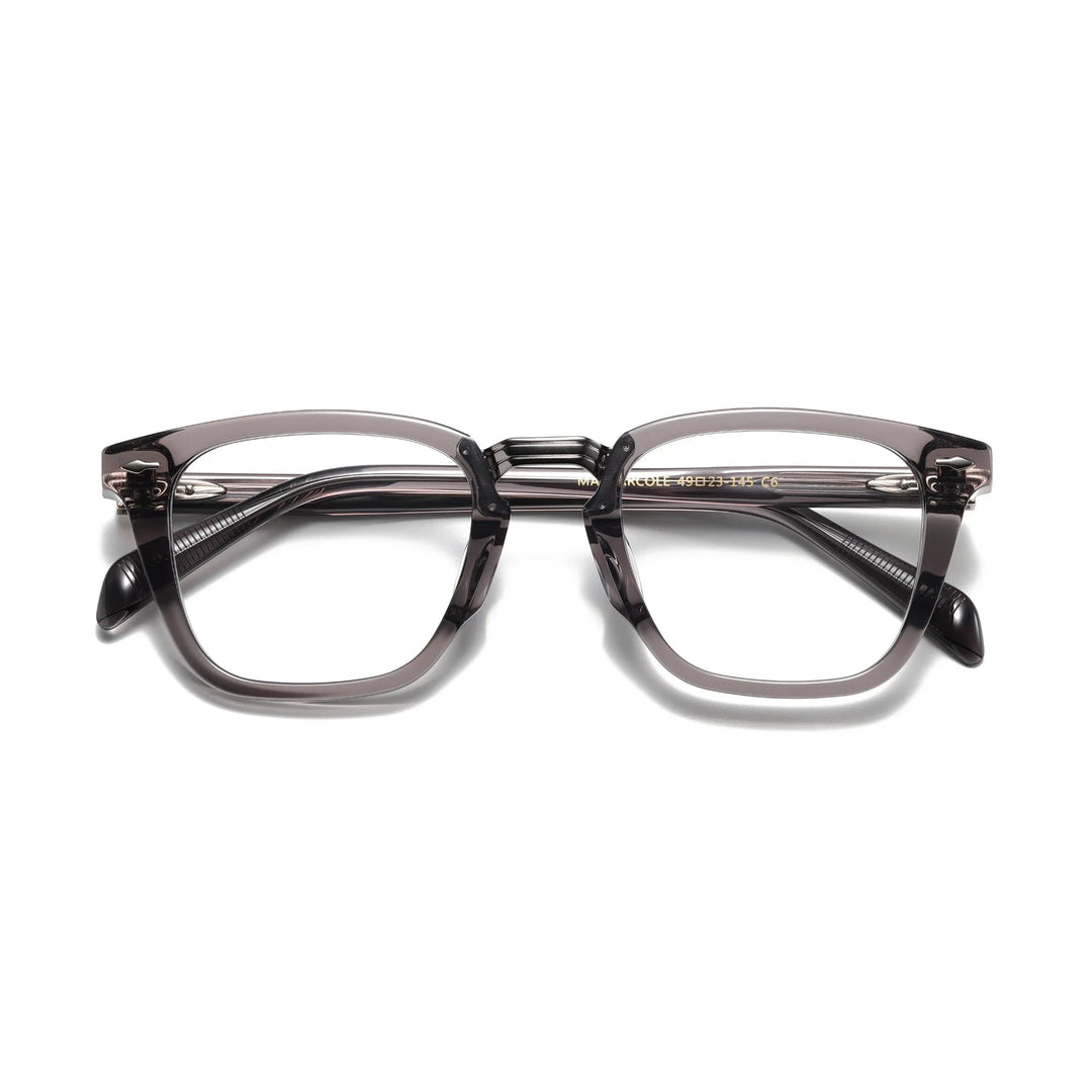Aror Women's Full Rim Square Thick Acetate Alloy Eyeglasses 19133