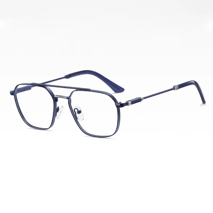 Ralferty Women's Full Rim Square Alloy Double Briddge Eyeglasses 891766