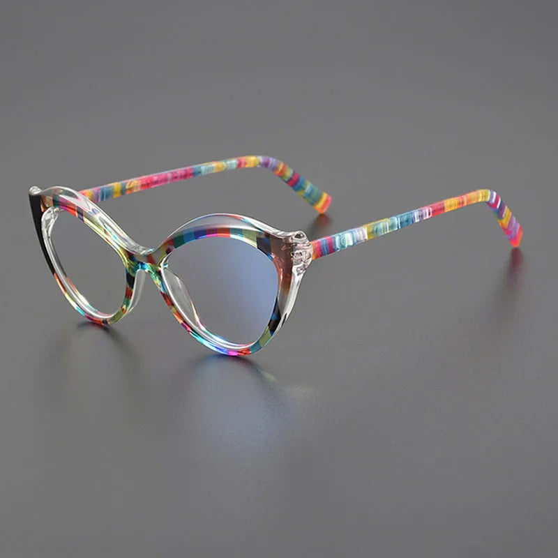 Nobler Unisex Full Rim Oval Cat Eye Acetate Eyeglasses G009 Full Rim Nobler C4