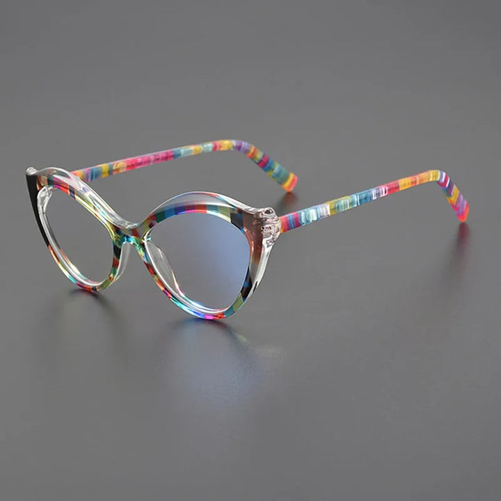 Nobler Unisex Full Rim Oval Cat Eye Acetate Eyeglasses G009 Full Rim Nobler C4