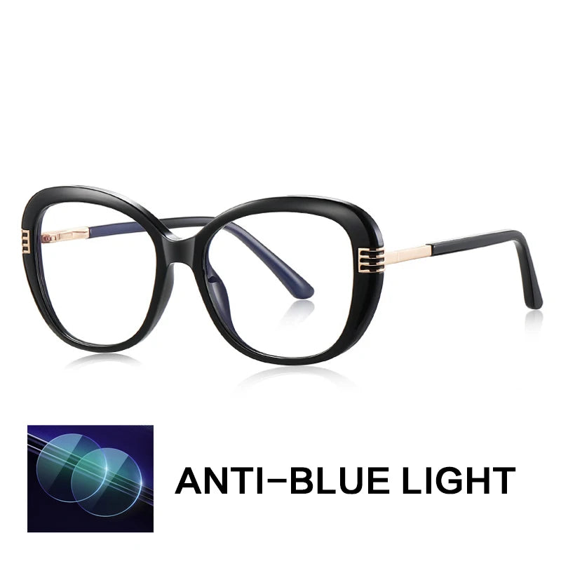 Gatenac Women's Full Rim Oval Tr 90 Titanium Reading Glasses Gxyj2265