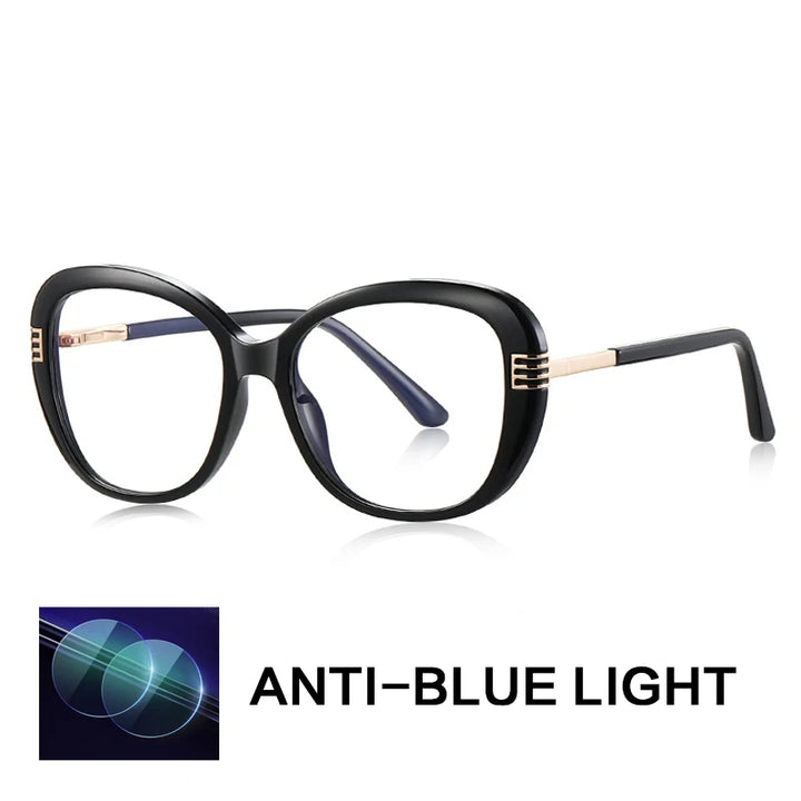 Gatenac Women's Full Rim Oval Tr 90 Titanium Reading Glasses Gxyj2265