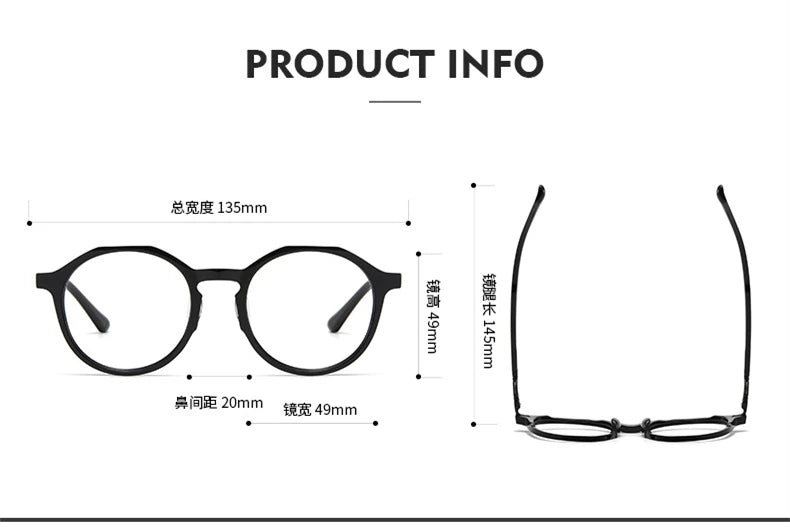 Black Mask Women's Full Rim Polygon Acetate Eyeglasses S9657 Full Rim Black Mask